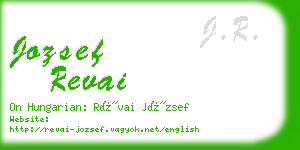 jozsef revai business card